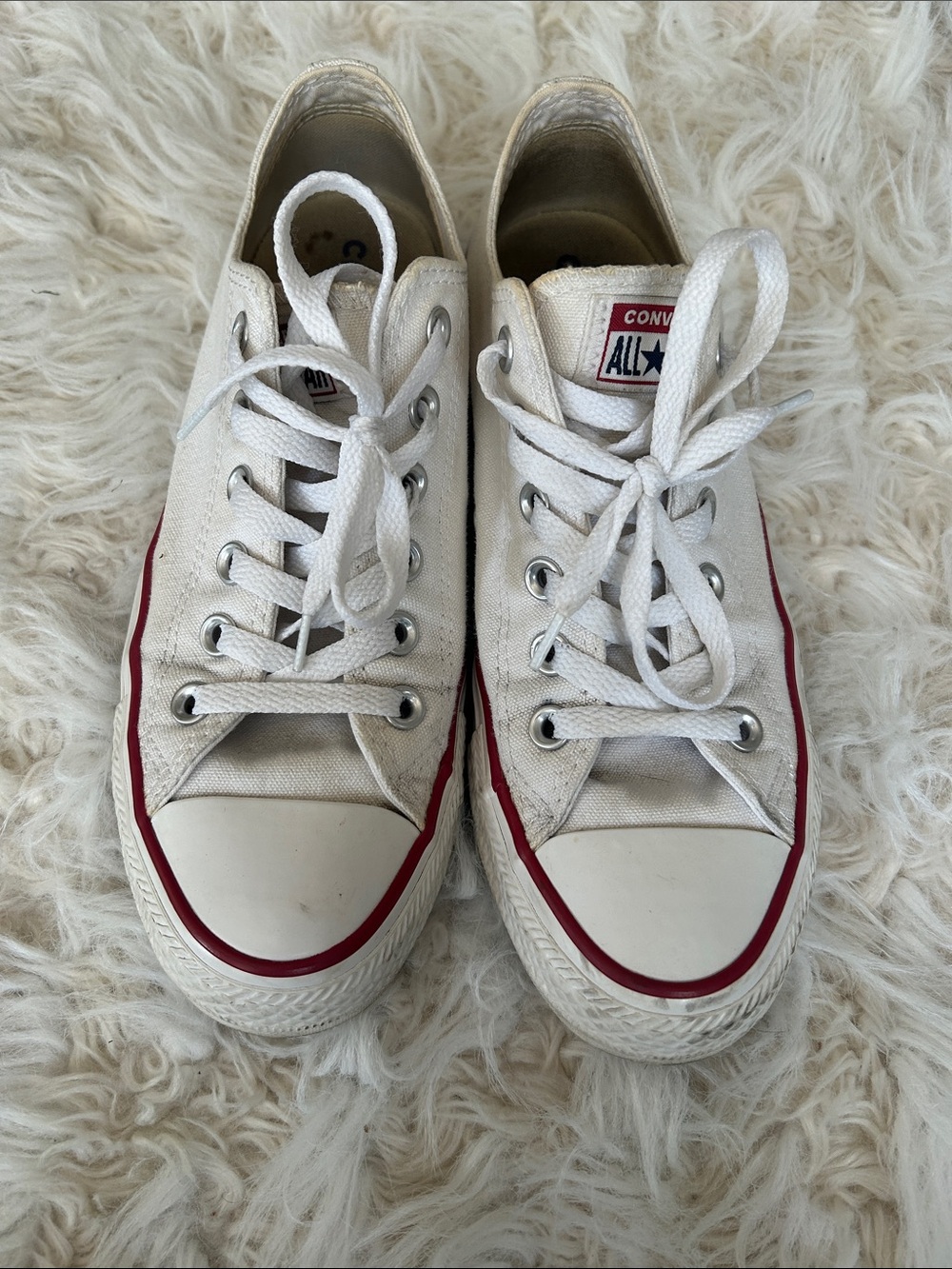 White All Star Low Top Converse